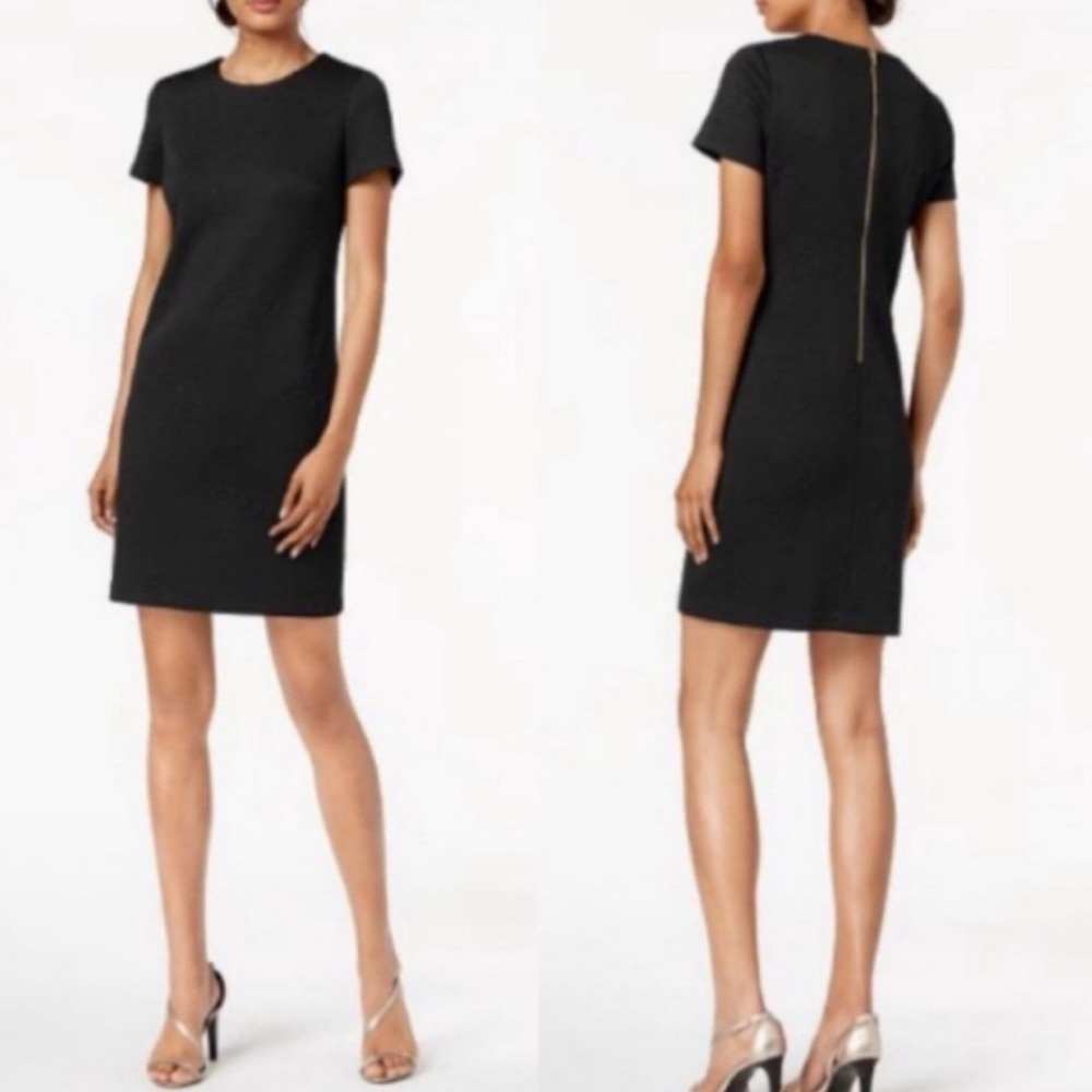 Calvin Klein Floral Jaquard Quilted Sheath Dress Size 10